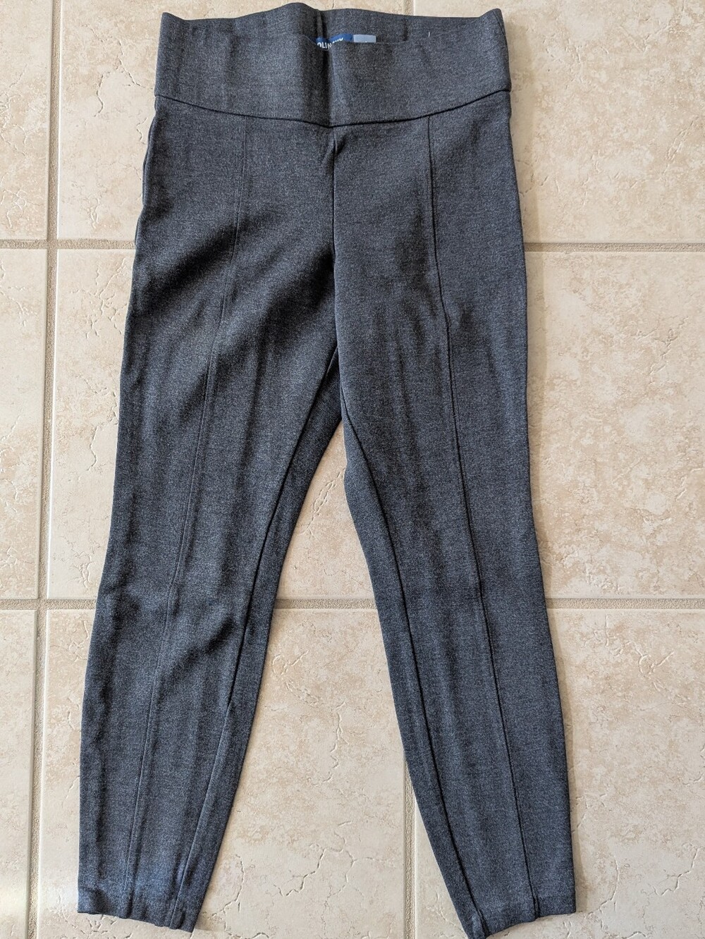 Old Navy Dark Gray Ponte Knit Leggings with Front Seams